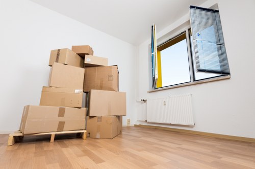 Charity donation items prepared during a Queens Park clearance