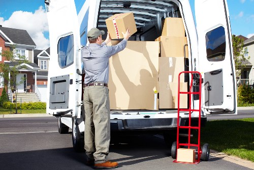 Protective packing for office removals in Queenspark technology and files