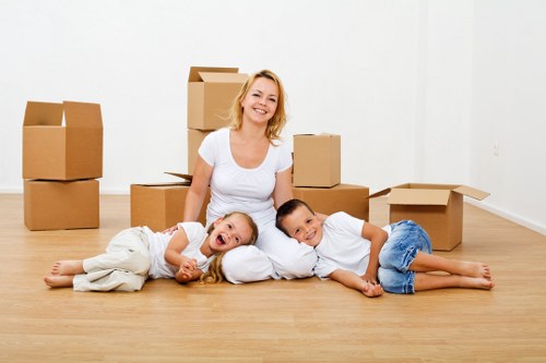 Careful unloading from a removal van in Queenspark